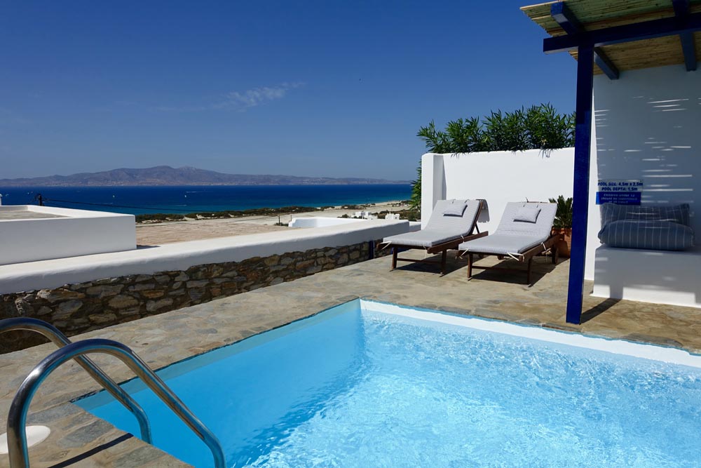 Villa D pool and view